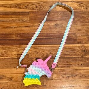 NWOT Kids Cat & Jack Unicorn Pop It Crossbody Bag
